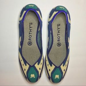 ROTHY’S Retired The Flat Moroccan Blue. Size 9